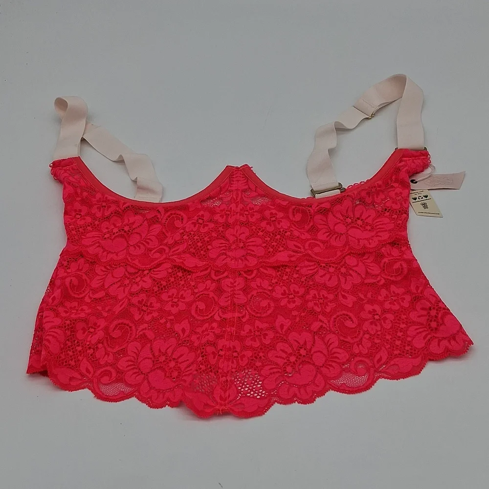 Free People We Are HAH Bust A Move Bustier Lava Pink